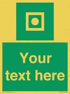 Custom sign safe condition Shipboard general alarm